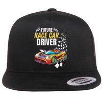 Funny Sarcastic Design Future Race Car Driver Flat Bill Trucker Hat