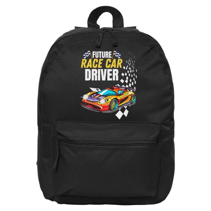 Funny Sarcastic Design Future Race Car Driver 16 in Basic Backpack