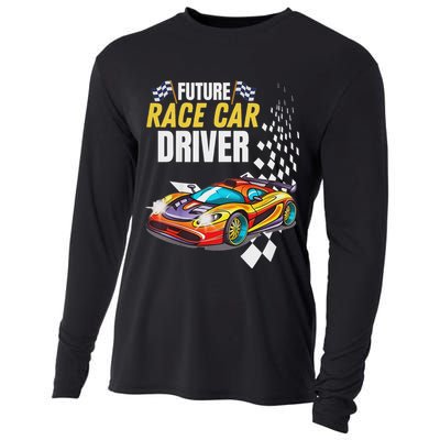 Funny Sarcastic Design Future Race Car Driver Cooling Performance Long Sleeve Crew