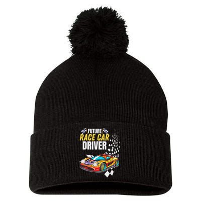 Funny Sarcastic Design Future Race Car Driver Pom Pom 12in Knit Beanie