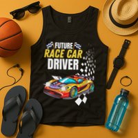 Funny Sarcastic Design Future Race Car Driver Tank Top