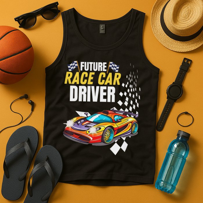 Funny Sarcastic Design Future Race Car Driver Tank Top