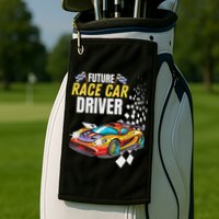 Funny Sarcastic Design Future Race Car Driver Golf Towel