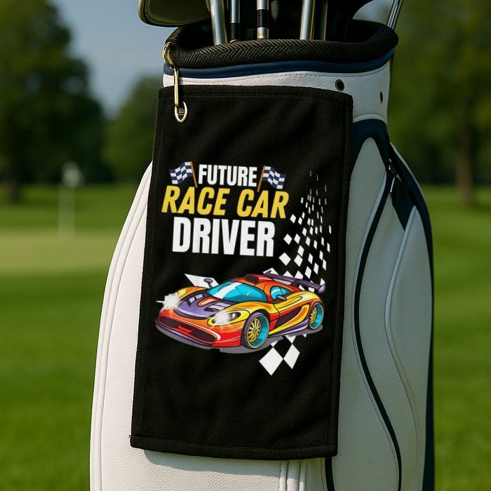 Funny Sarcastic Design Future Race Car Driver Golf Towel