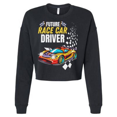 Funny Sarcastic Design Future Race Car Driver Cropped Pullover Crew