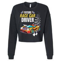 Funny Sarcastic Design Future Race Car Driver Cropped Pullover Crew