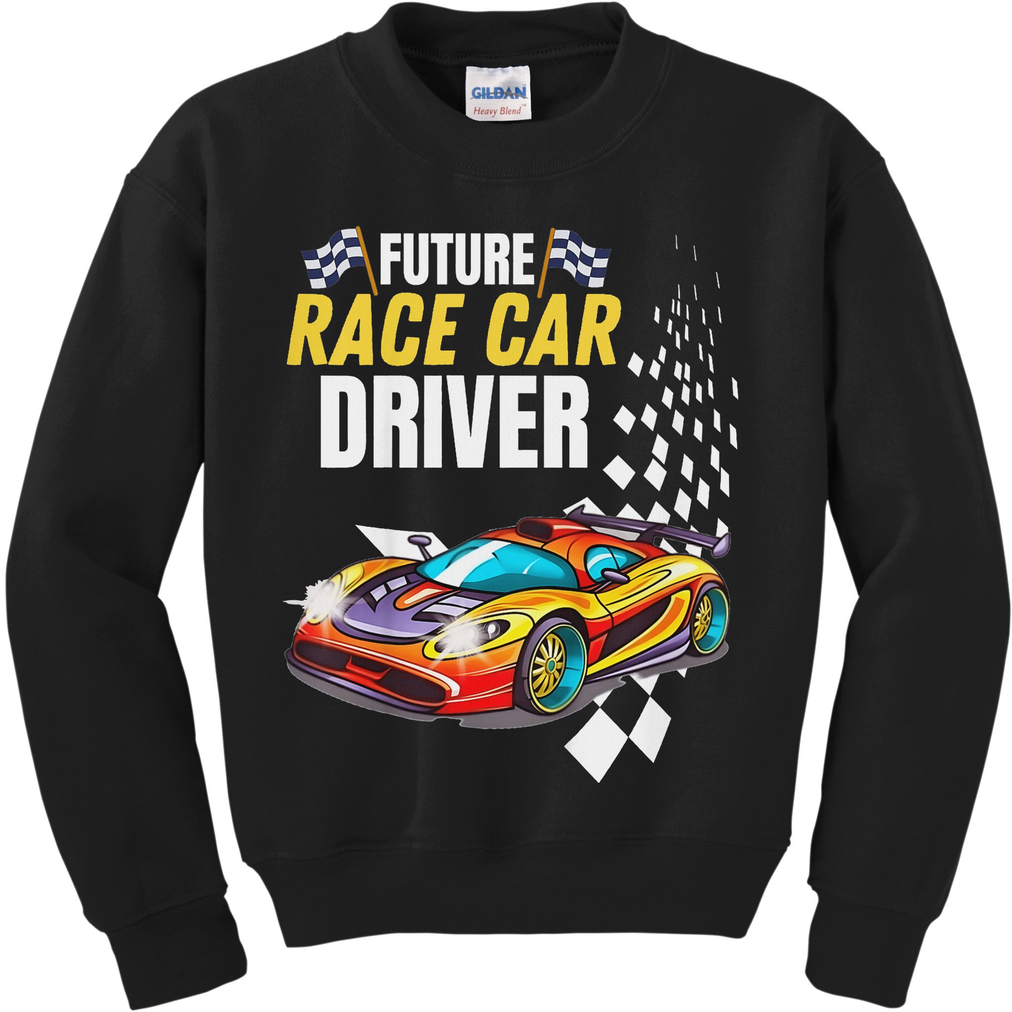 Funny Sarcastic Design Future Race Car Driver Kids Sweatshirt
