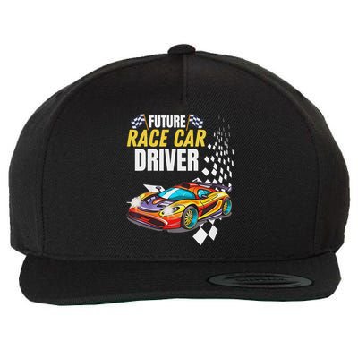 Funny Sarcastic Design Future Race Car Driver Wool Snapback Cap
