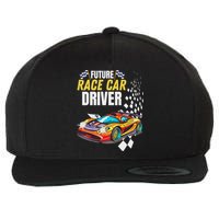 Funny Sarcastic Design Future Race Car Driver Wool Snapback Cap