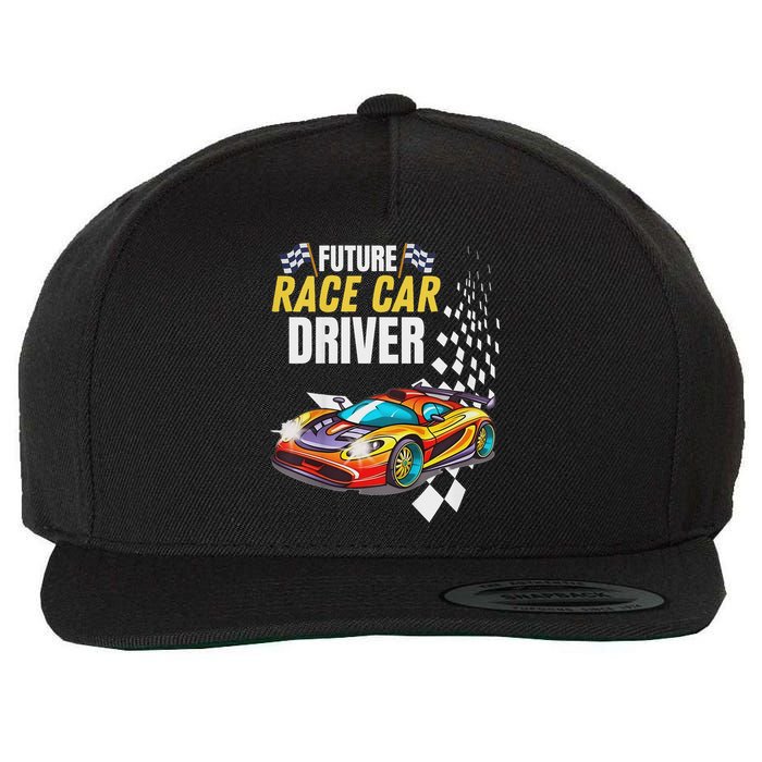 Funny Sarcastic Design Future Race Car Driver Wool Snapback Cap