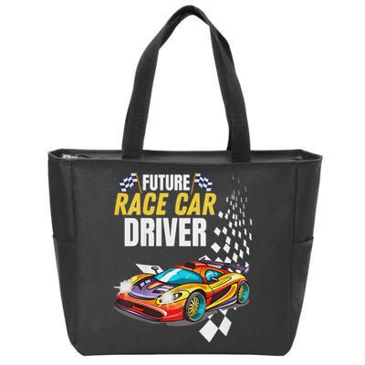 Funny Sarcastic Design Future Race Car Driver Zip Tote Bag