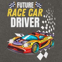 Funny Sarcastic Design Future Race Car Driver Cotton Canvas Backpack