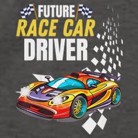 Funny Sarcastic Design Future Race Car Driver Vector Backpack