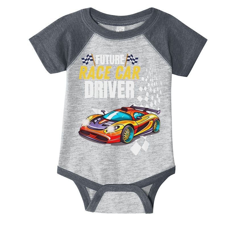 Funny Sarcastic Design Future Race Car Driver Infant Baby Jersey Bodysuit