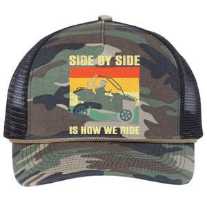 Funny SxS Design SxS UTV Side By Side Vehicle Retro Rope Trucker Hat Cap