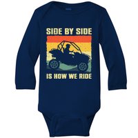 Funny SxS Design SxS UTV Side By Side Vehicle Baby Long Sleeve Bodysuit