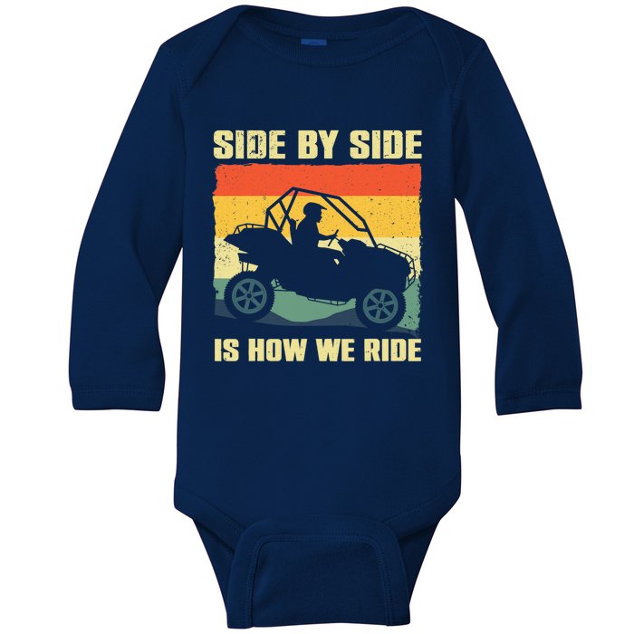 Funny SxS Design SxS UTV Side By Side Vehicle Baby Long Sleeve Bodysuit