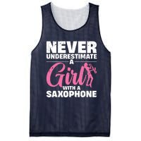 Funny Saxophone Design For Girl Women Saxophonist Sax Lover Mesh Reversible Basketball Jersey Tank