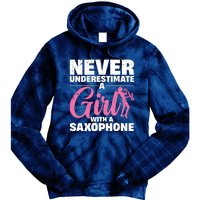 Funny Saxophone Design For Girl Women Saxophonist Sax Lover Tie Dye Hoodie