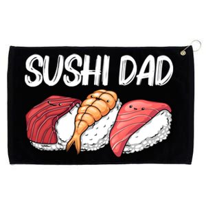 Funny Sushi Design For Dad Father Japanese Sushi Lovers Cute Gift Grommeted Golf Towel