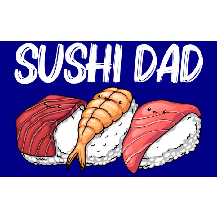 Funny Sushi Design For Dad Father Japanese Sushi Lovers Cute Gift Bumper Sticker