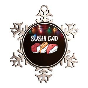 Funny Sushi Design For Dad Father Japanese Sushi Lovers Cute Gift Metallic Star Ornament