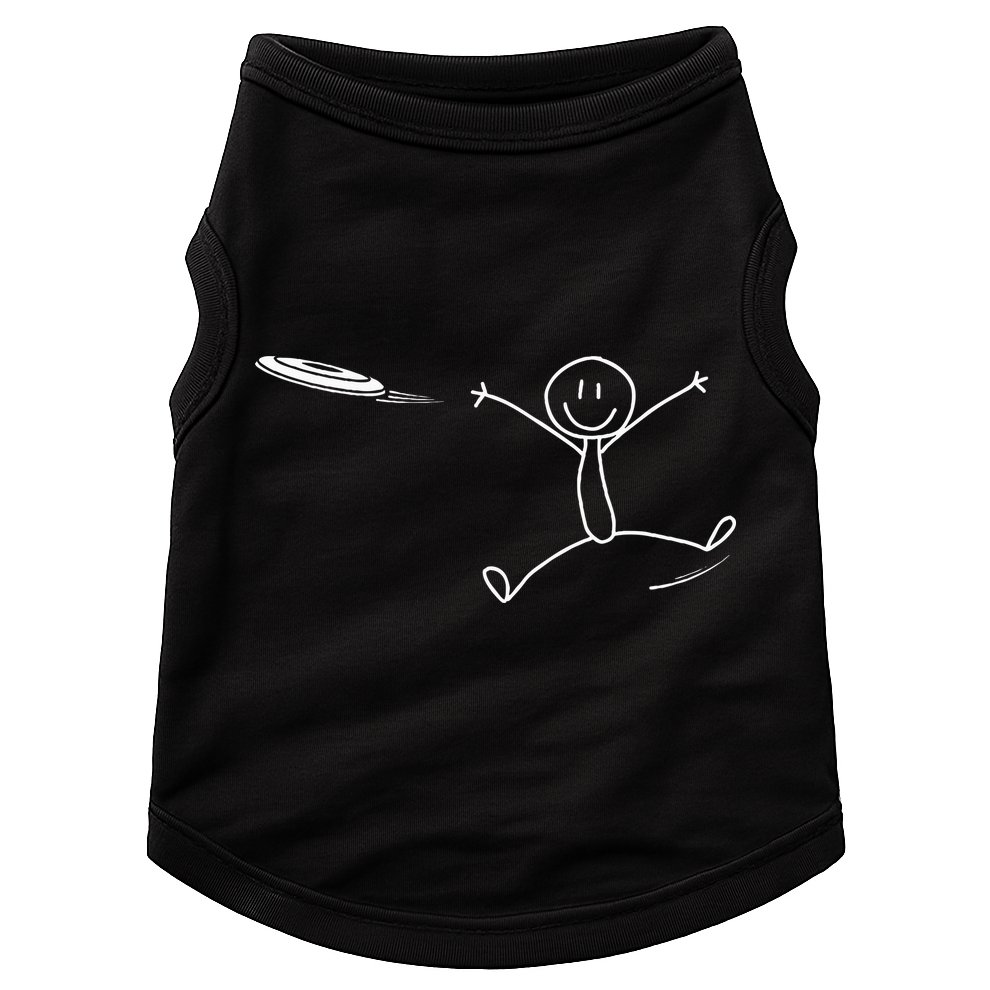 Frisbee Stickman Disc Golf Funny Ultimate Frisbee Game Doggie Tank