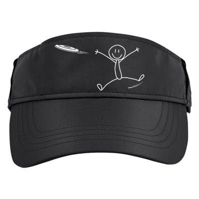 Frisbee Stickman Disc Golf Funny Ultimate Frisbee Game Adult Drive Performance Visor