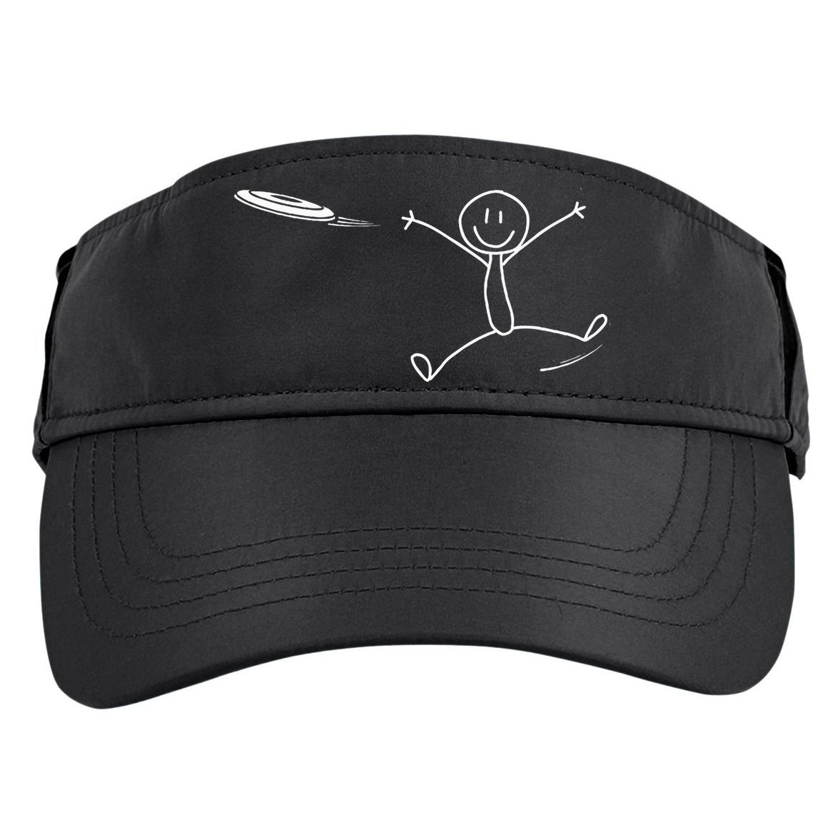 Frisbee Stickman Disc Golf Funny Ultimate Frisbee Game Adult Drive Performance Visor