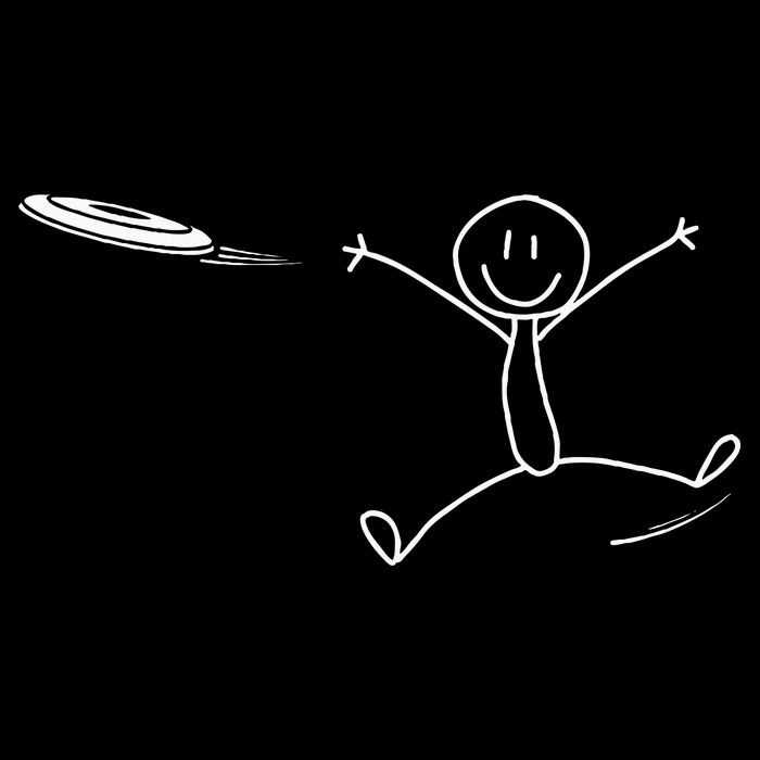 Frisbee Stickman Disc Golf Funny Ultimate Frisbee Game Youth Performance Sprint T-Shirt