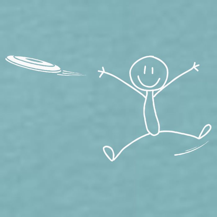 Frisbee Stickman Disc Golf Funny Ultimate Frisbee Game Sueded Cloud Jersey T-Shirt
