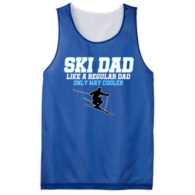 Funny Ski Dad Like A Regular Dad Only Way Cooler Gift Mesh Reversible Basketball Jersey Tank