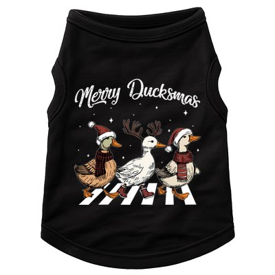 Funny Santa Duck Christmas Merry Ducksmas Duck Lover Xmas Cute Gift Doggie Tank