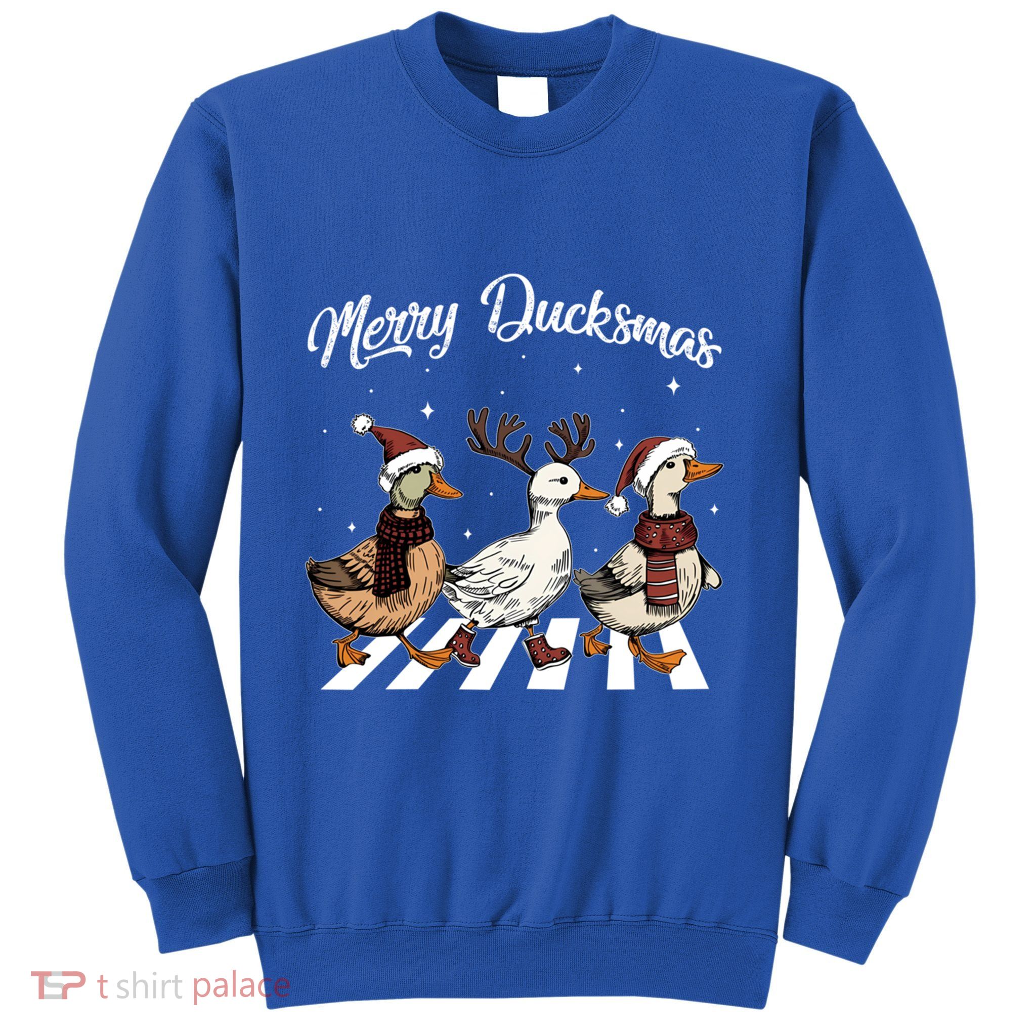 Funny Santa Duck Christmas Merry Ducksmas Duck Lover Xmas Cute Gift Sweatshirt