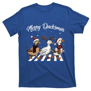 Funny Santa Duck Christmas Merry Ducksmas Duck Lover Xmas Cute Gift T-Shirt