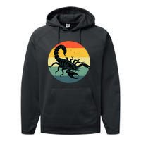 Funny Scorpion Design For Scorpio Lover Scorpion Performance Fleece Hoodie