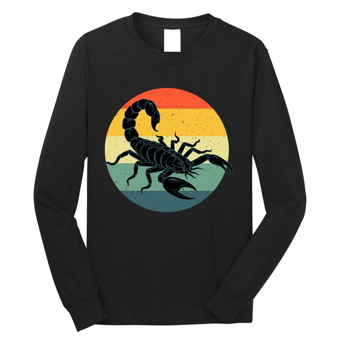 Funny Scorpion Design For Scorpio Lover Scorpion Long Sleeve Shirt