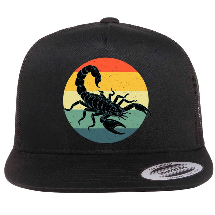 Funny Scorpion Design For Scorpio Lover Scorpion Flat Bill Trucker Hat