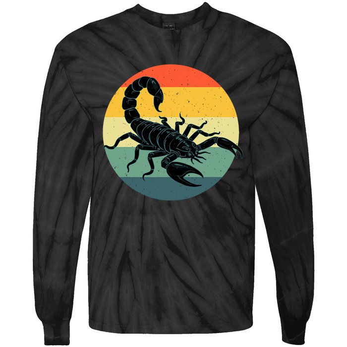 Funny Scorpion Design For Scorpio Lover Scorpion Tie-Dye Long Sleeve Shirt