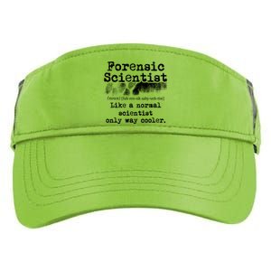 Forensic Scientist Definition Forensics Evidence Technician Gift Adult Drive Performance Visor