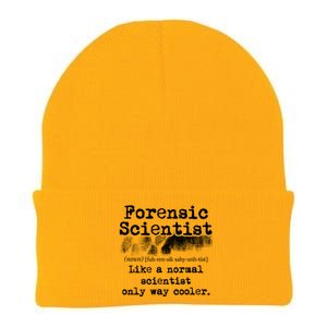 Forensic Scientist Definition Forensics Evidence Technician Gift Knit Cap Winter Beanie