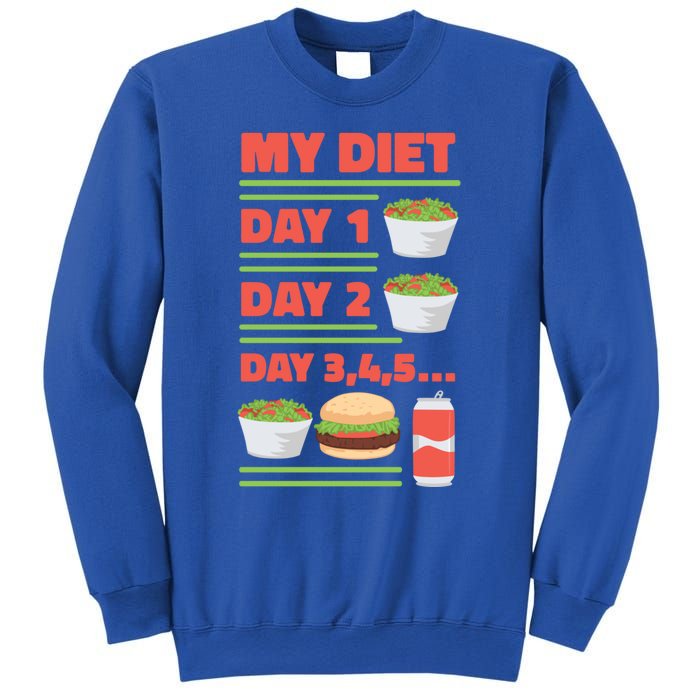 Funny Salad Diet Food Not Diet Soda Hamburger Quote Cool Gift Sweatshirt