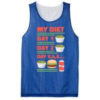 Funny Salad Diet Food Not Diet Soda Hamburger Quote Cool Gift Mesh Reversible Basketball Jersey Tank