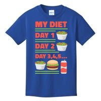 Funny Salad Diet Food Not Diet Soda Hamburger Quote Cool Gift Kids T-Shirt