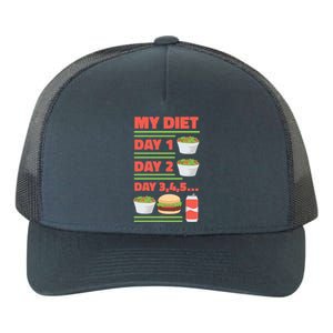 Funny Salad Diet Food Not Diet Soda Hamburger Quote Cool Gift Yupoong Adult 5-Panel Trucker Hat