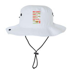 Funny Salad Diet Food Not Diet Soda Hamburger Quote Cool Gift Legacy Cool Fit Booney Bucket Hat