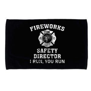 Fireworks Safety Director I Run You Run Bang Microfiber Hand Towel