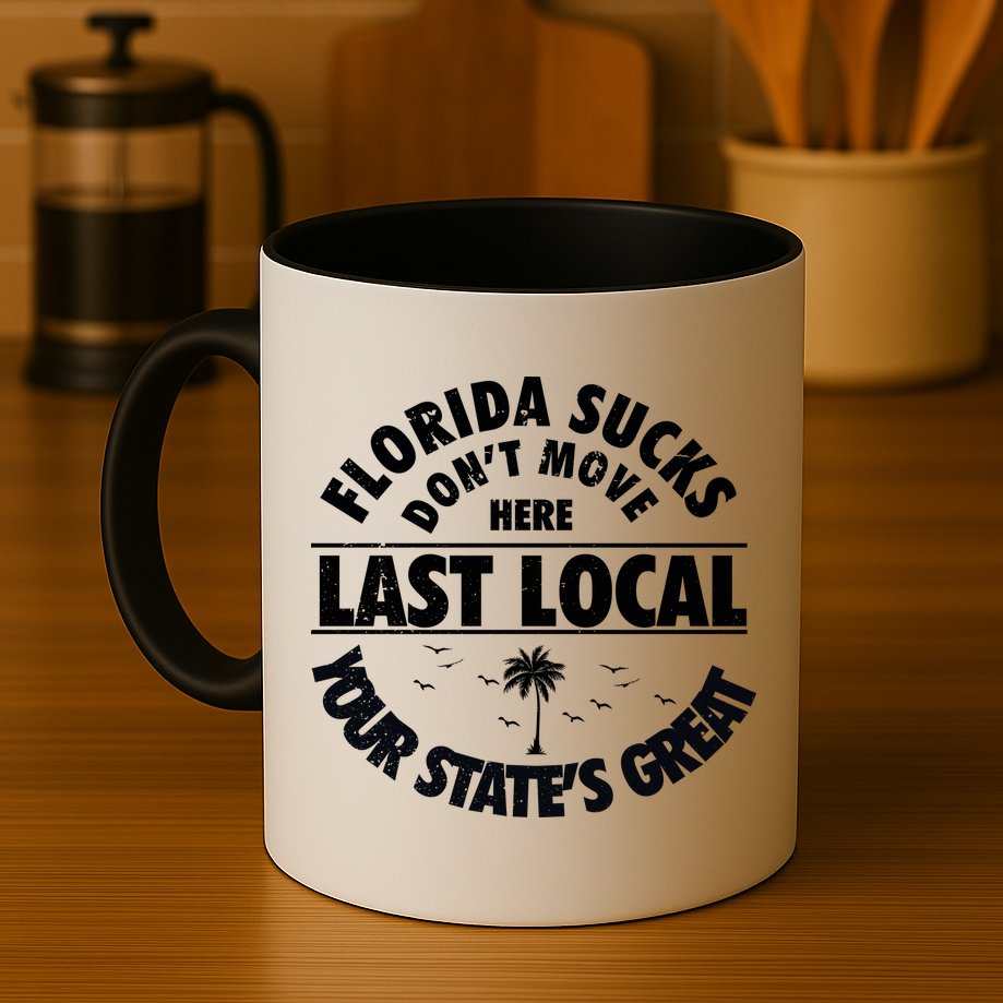 Florida Sucks Dont Move Here Last Local Funny Mug