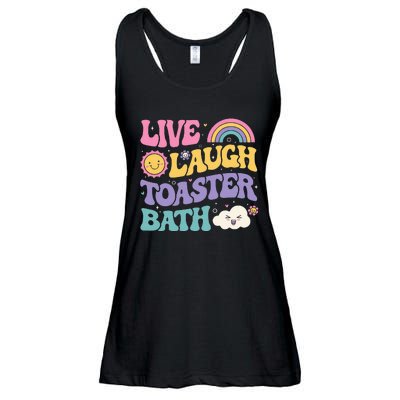 Funny Saying Dark Humor Live Laugh Toaster Bath Dread Ladies Essential Flowy Tank