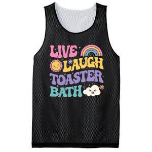 Funny Saying Dark Humor Live Laugh Toaster Bath Dread Mesh Reversible Basketball Jersey Tank